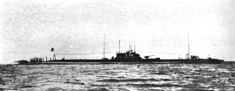 Imperial Japanese Navy submarine I-58, the same submarine that sank the cruiser USS Indianapolis. Photo for illustrative purposes only.